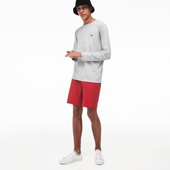 Lacoste Crew Neck Pima Cotton Jersey T-shirt - Tričko Pánské Šedé | CZ-TErWfC